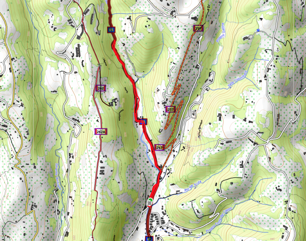 Mappa E5 Vaio Borago da Avesa Mappa E5 Vaio Borago da Avesa