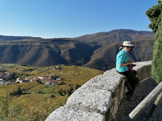 Panorama da Santa Maria Valverde con Anne Panorama da Santa Maria Valverde