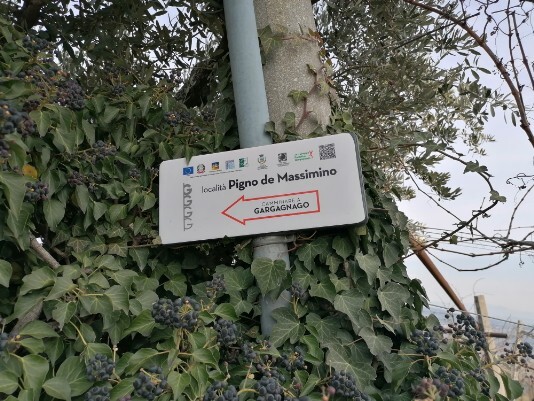 segnavia indicazione Pigno da Massimino segnavia indicazione Pigno da Massimino