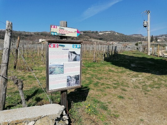 Tabella Percorsi e segnavia per Canzago Tabella Percorsi e segnavia per Canzago