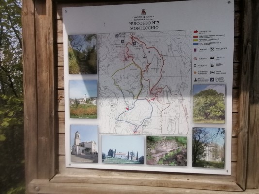 Tabella e Mappa Percorso 7 Montecchio Tabella e Mappa Percorso 7 Montecchio