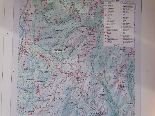 Mappa parte Lessina su tabella a Camparso Mappa parte Lessina su tabella a Camparso