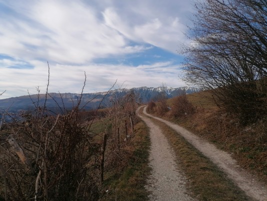 nubi, stradina, Monte baldo nubi, stradina, Monte baldo