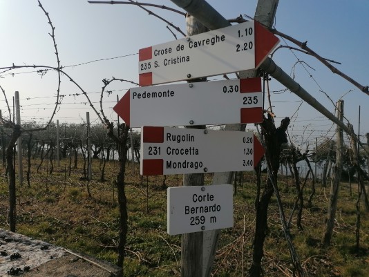 Segnavia sentieri CAI Corte Bernardo 269 alt Segnavia sentieri CAI Corte Bernardo 269 alt