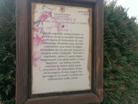 Tabella esplicativa su Crosara e Capitello Tabella esplicativa su Crosara e Capitello