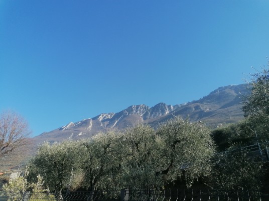 Il Monte Baldo visto dal Lungolago Porto di Brenzone Il Monte Baldo visto dal Lungolago Porto di Brenzone