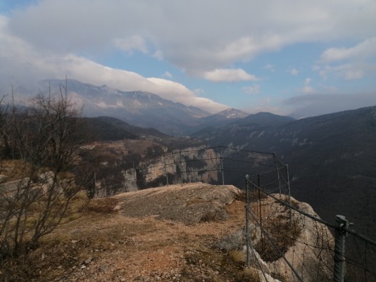 tratti sentiero trincee Monte Cimo tratti sentiero trincee Monte Cimo