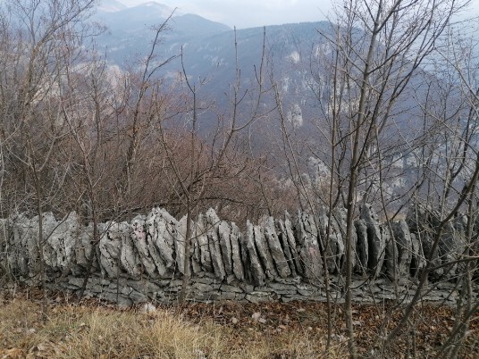 tratti sentiero trincee Monte Cimo tratti sentiero trincee Monte Cimo