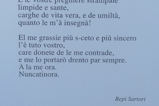 Ciclo/pedonale Bepi Sartori poesia Ciclo/pedonale Bepi Sartori poesia