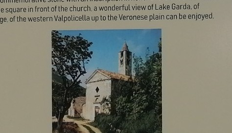 Tabella descrittiva Vecchia Chiesa di Cavalo Tabella descrittiva Vecchia Chiesa di Cavalo