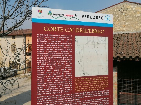 Corte Cà dell'Ebreo cartellone illustrativo Corte Cà dell'Ebreo cartellone illustrativo