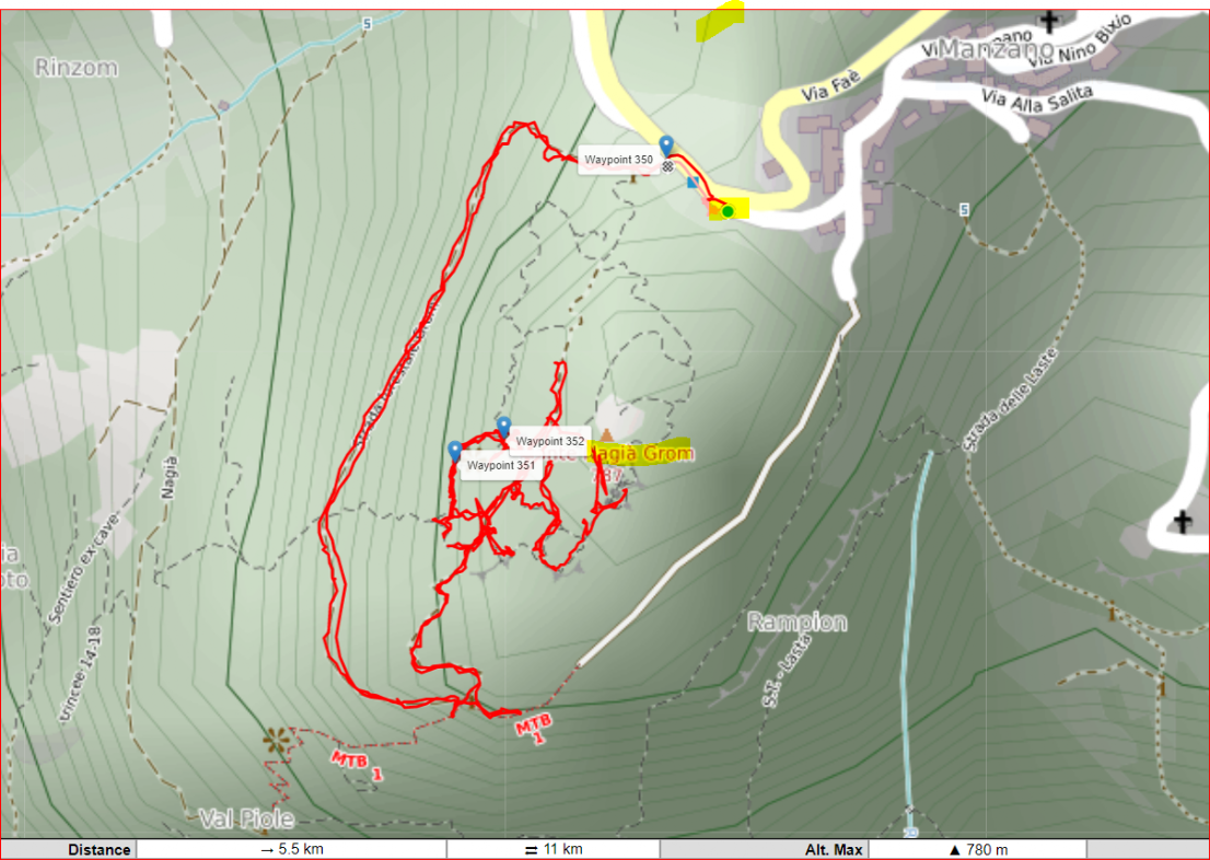 map Nagià Grom postazioni trincee map Nagià Grom postazioni trincee