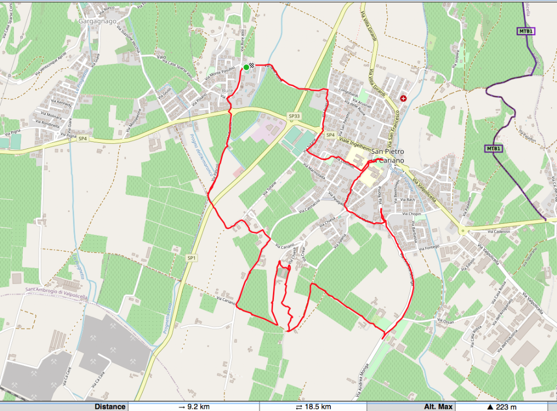 mappa Bure SPI - Pule percorso mappa Bure SPI - Pule percorso