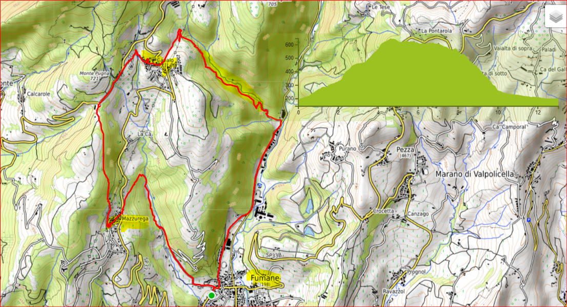 Map Fumane Lena Mazzurega Cavalo Pangoni Map Fumane Lena Mazzurega Cavalo Pangoni