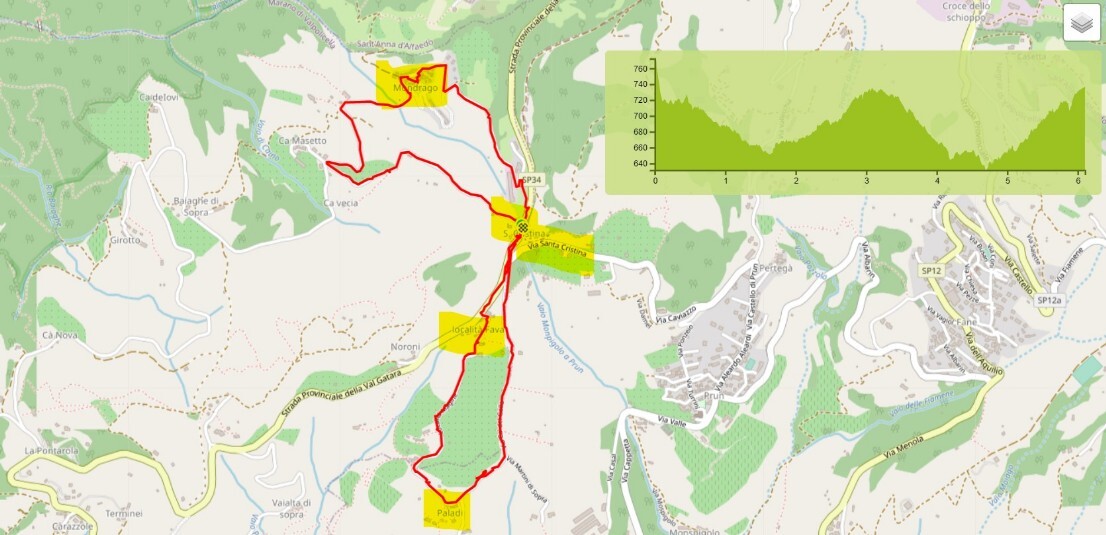 mappa Santa Cristina Fava Mondrago mappa Santa Cristina Fava Mondrago