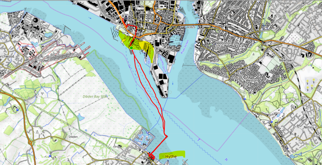Mappa Southampton Hythe pier Mappa Southampton Hythe pier
