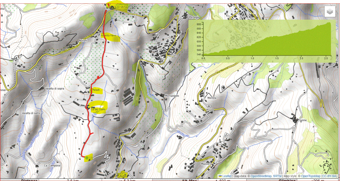 Mappa Torbe fava Santa Cristina ciliegi in fiore Mappa Torbe fava Santa Cristina ciliegi in fiore