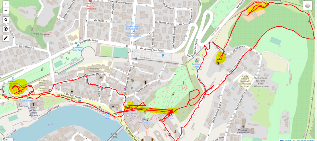 Mappa percorso Giardini Aperti Verona 2023 28 5 Mappa percorso Giardini Aperti Verona 2023 28 5