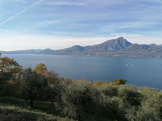 Il Lago di Garda e il Monte Pizzocolo ad ovest Il Lago di Garda e il Monte Pizzocolo ad ovest
